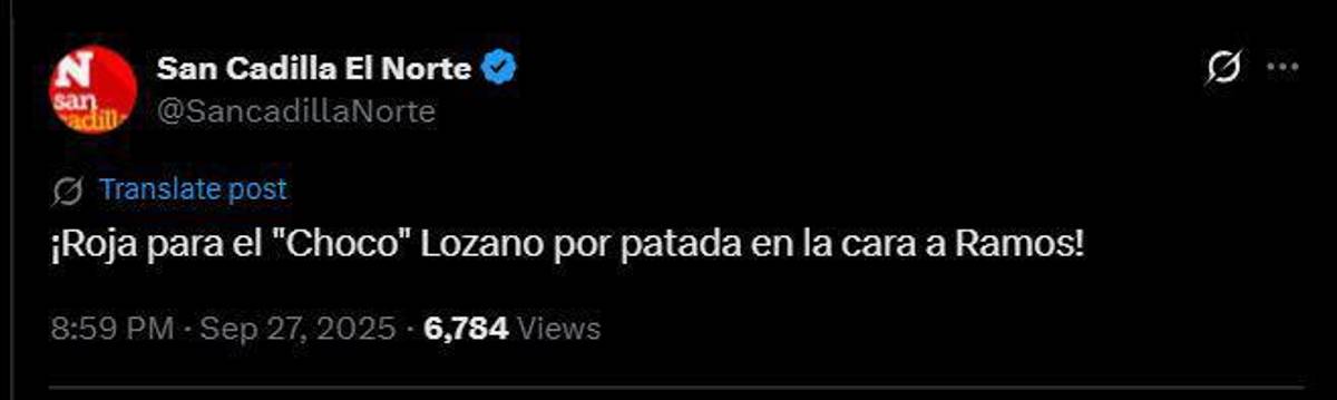 Le dieron duro a Sergio Ramos: Indignación contra el Choco Lozano tras patadón contra el ex Real Madrid