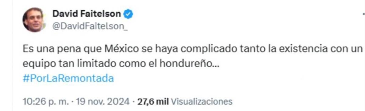 Faitelson despotricó contra Honduras: lo que dice la prensa de México tras la paliza a la Bicolor; “son inexistentes”
