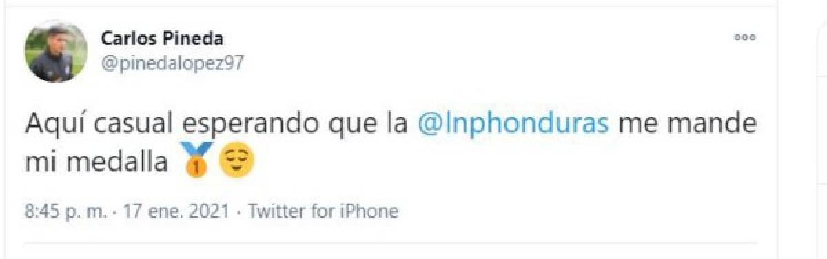 ¡No se olviden de la medalla de Carlos Pineda! Los mensajes en redes de los jugadores de Olimpia tras la 32