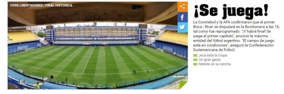 Impacto mundial: La prensa reacciona tras confirmar la final Boca-River en la Libertadores