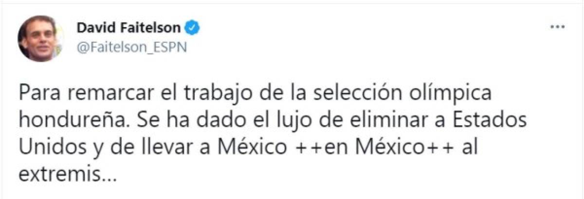 Así reaccionan los periodistas al trabajo de Honduras en el Preolímpico: ''Llegó menospreciado y fue el gran ganador''