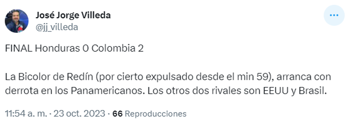 ¡Ya veían la derrota! Periodistas reaccionan por la triste presentación de Honduras en los Juegos Panamericanos 2023