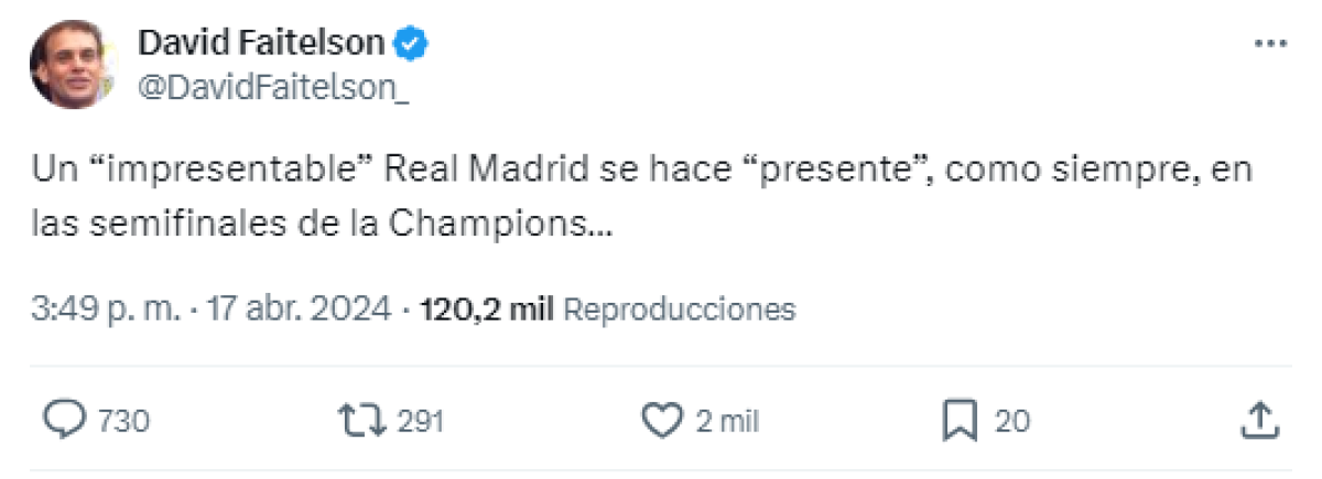 ”No tiene sentido”: lo que dicen los jugadores y medios del triunfo del Real Madrid sobre el City en Champions