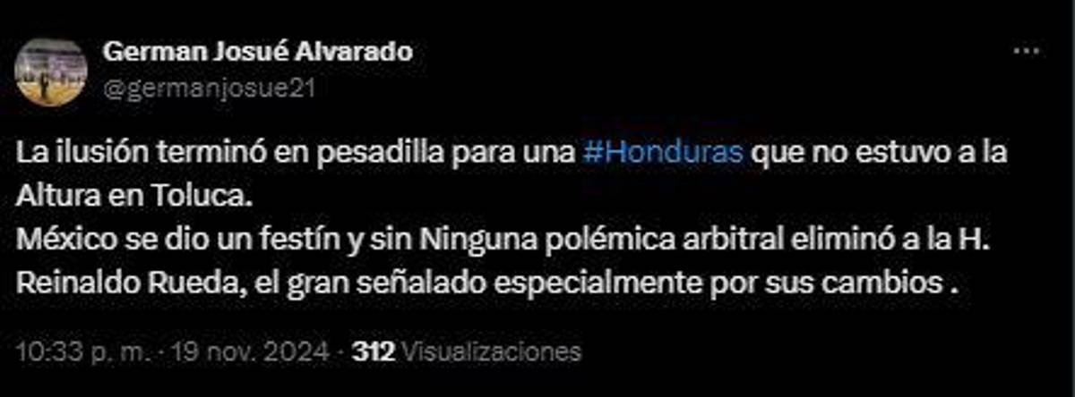La prensa hondureña atiza contra Reinaldo Rueda tras goleada ante México: “Es toda tuya”, “Expuso de forma horrible al jugador” y “Fue vulnerable”