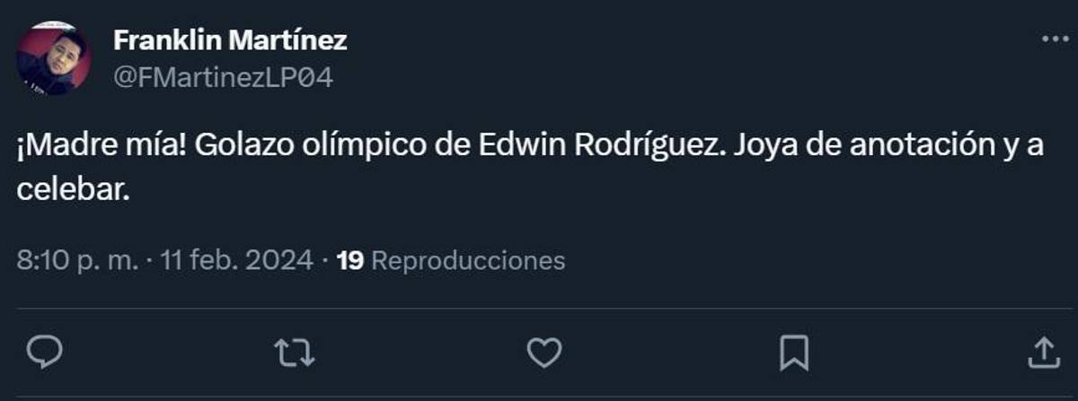 “Descomunal”, “Memorable”: Prensa de Honduras e internacional se rinde ante golazo olímpico de Edwin Rodríguez
