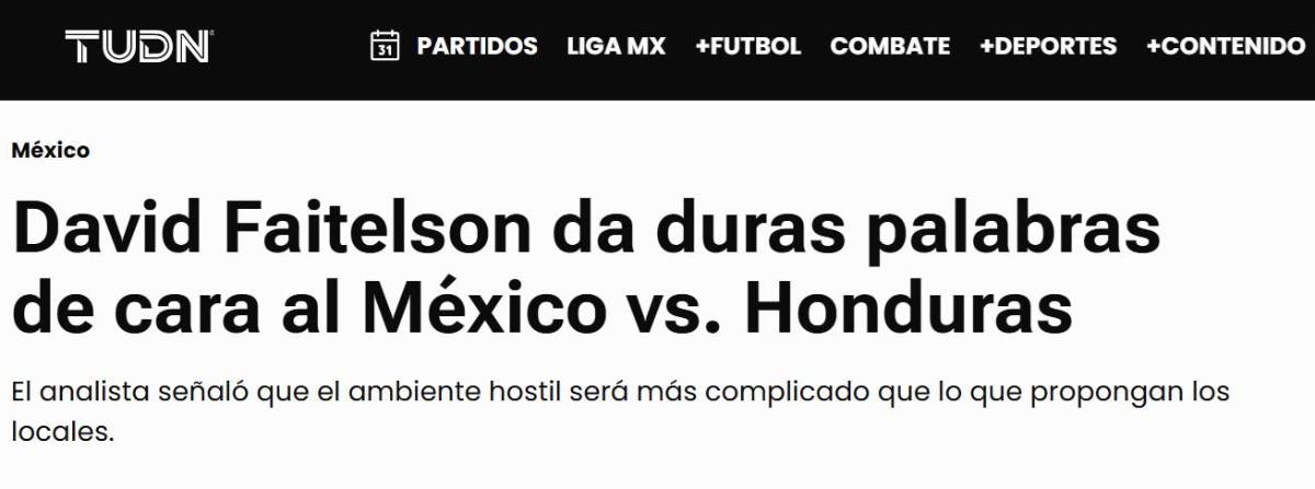 Faitelson dispara contra la Selección de Honduras y prensa de México le responde a Reinaldo Rueda