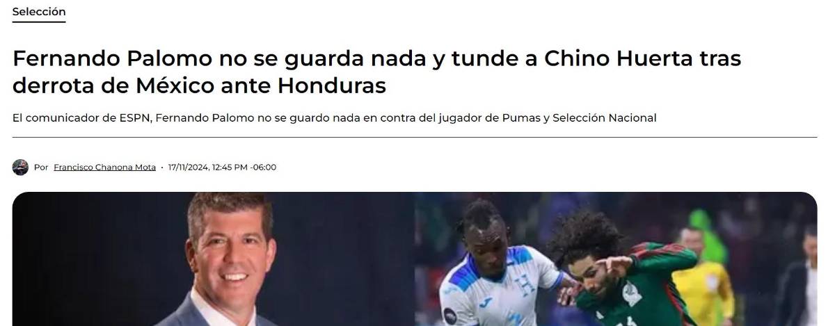 Vasco Aguirre está en polémica, Chino Huerta recibe dardo y la Selección Mexicana saca la calculadora frente a Honduras: dice la prensa azteca