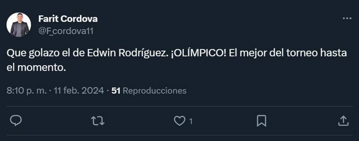 “Descomunal”, “Memorable”: Prensa de Honduras e internacional se rinde ante golazo olímpico de Edwin Rodríguez