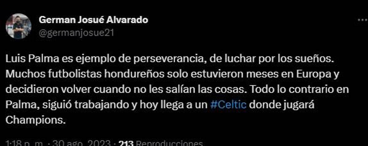 “Celtic está encantado”, “Luis Palma con número de crack”: Prensa internacional y nacional reacciona al fichaje del hondureño