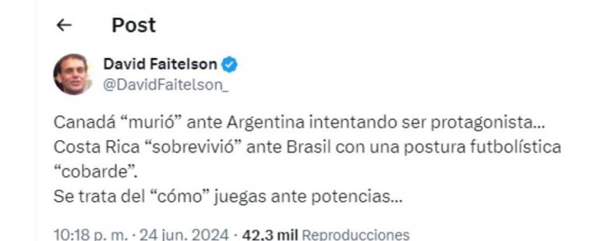 La reacción de la prensa al empate de Costa Rica en Copa América: Faitelson destruye a los ticos y en Panamá no soportan