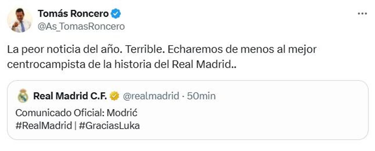 Modric se marcha del Real Madrid y así reacciona la prensa mundial: La peor noticia del año; Ya no nos queda nada...