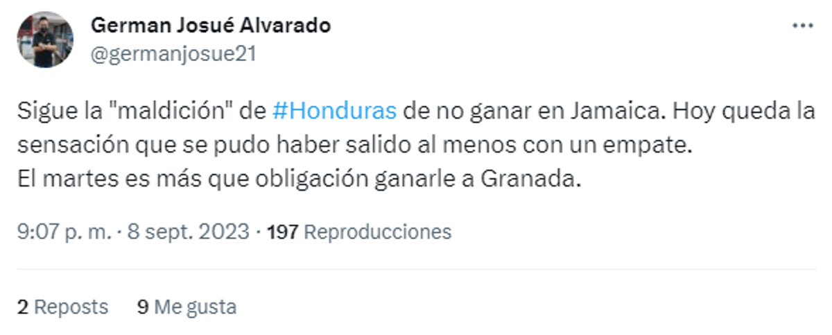 Así reaccionan los periodistas tras la nueva derrota de Honduras en Jamaica por la Liga de Naciones