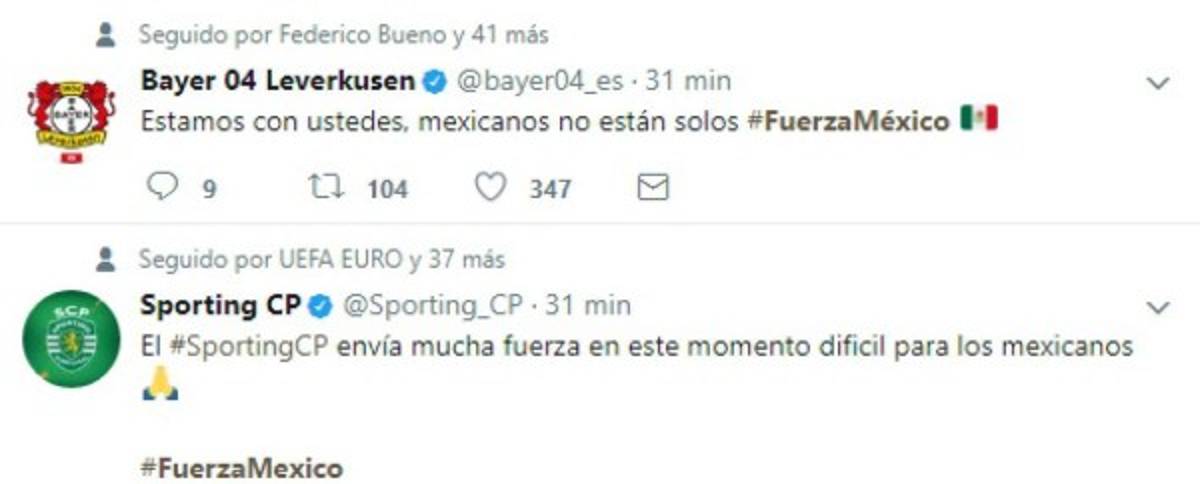 ¡Ojo! Famosos, deportistas e incluso Donald Trump envían sus mensajes de solidaridad a México