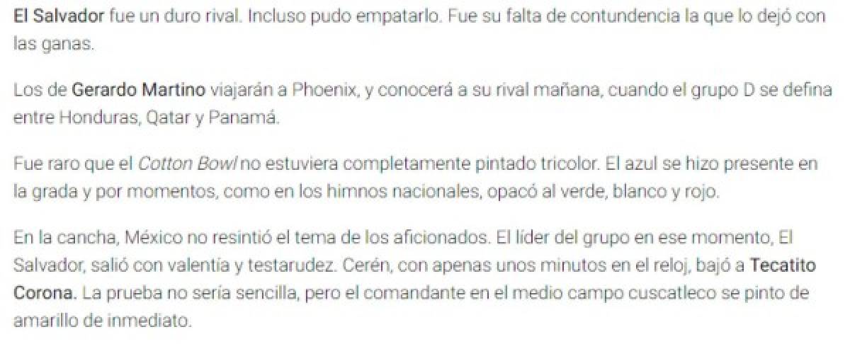 'Un equipo infame y no espantan a nadie': prensa y periodistas mexicanos arrementen tras el sufrido triunfo contra El Salvador   