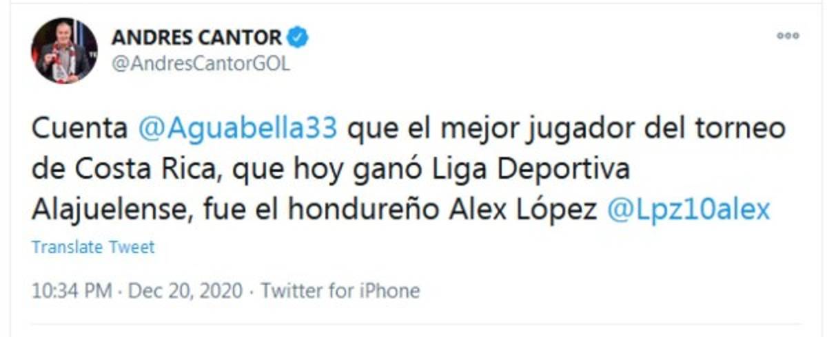 ¡Hasta le pidieron perdón! Las redes se inundan de elogios a Alex López tras la 30 del Alajuelense