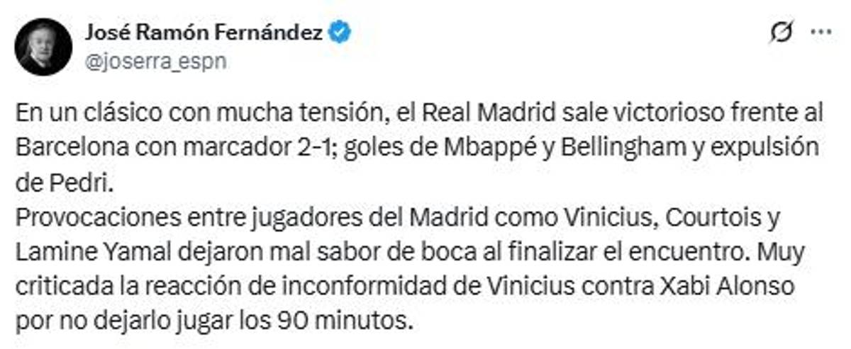 Soria explota y apuntan contra Lamine Yamal por la caída del Barcelona ante Real Madrid: Se escondía; no se puede con la mafia