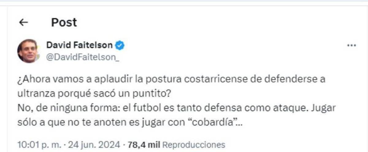 La reacción de la prensa al empate de Costa Rica en Copa América: Faitelson destruye a los ticos y en Panamá no soportan