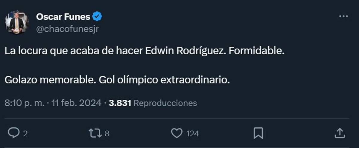 “Descomunal”, “Memorable”: Prensa de Honduras e internacional se rinde ante golazo olímpico de Edwin Rodríguez