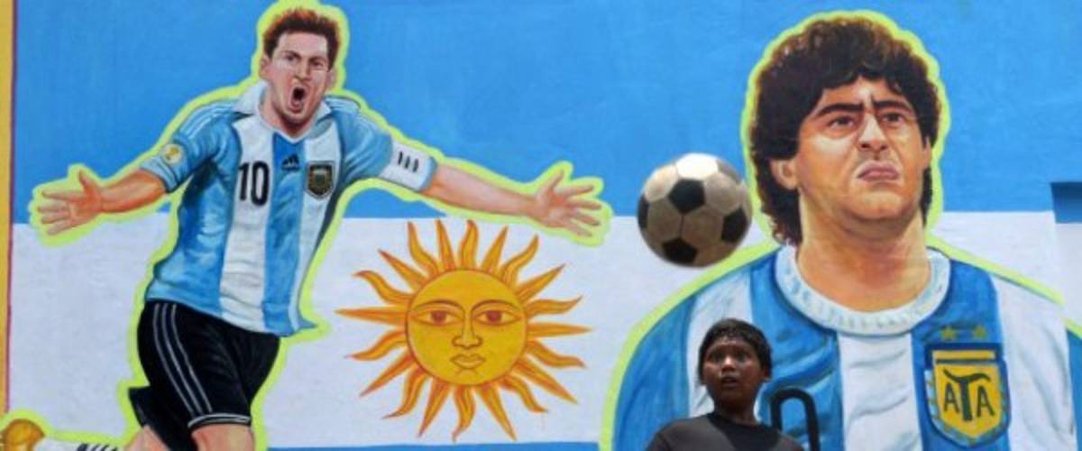 FOTOS: Los graffitis más sensacionales de Messi y Cristiano Ronaldo