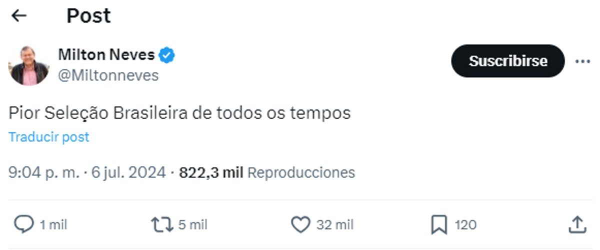 ”La peor Brasil de todos los tiempos”, “quítenle el 10 a Rodrygo”: duras críticas tras eliminación de Copa América