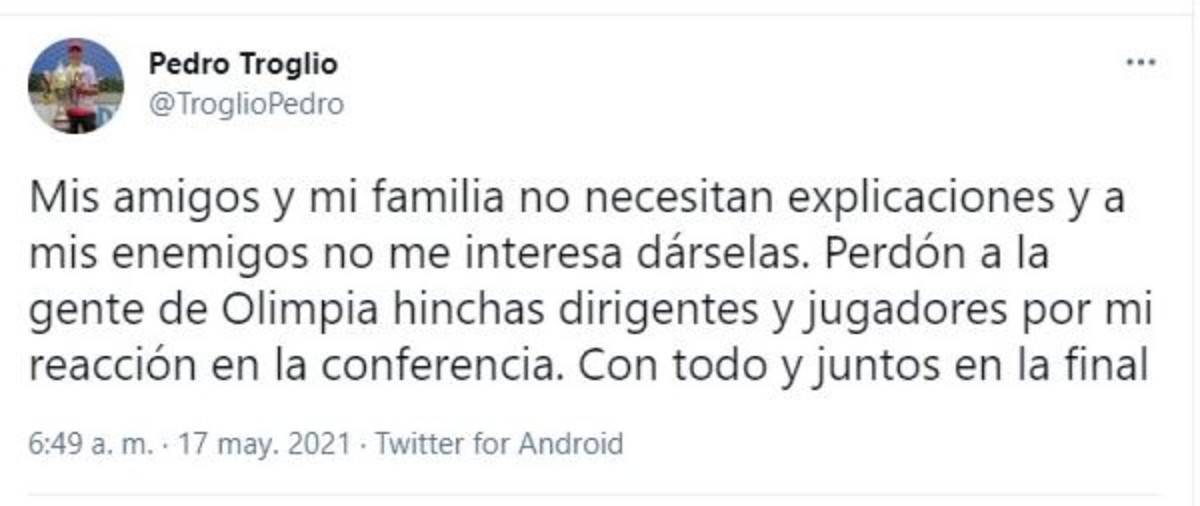 Lo que dicen: explosión de Pedro Troglio tras derrota ante Motagua rompió fronteras en las redes sociales