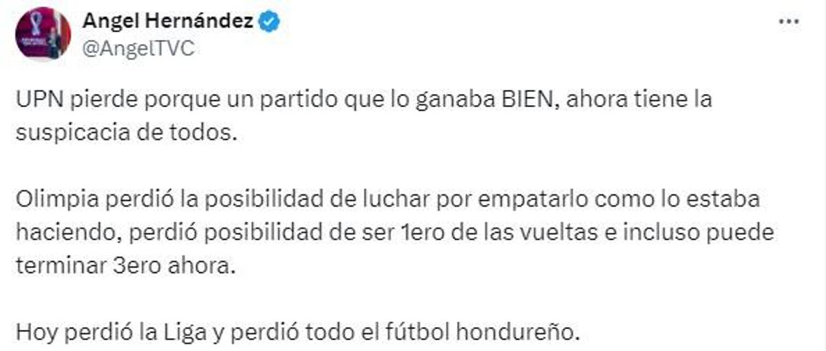 Periodistas hondureños “explotan” tras lo ocurrido en el UPNFM-Olimpia en Choluteca: “Vergüenza” y “es un asco”