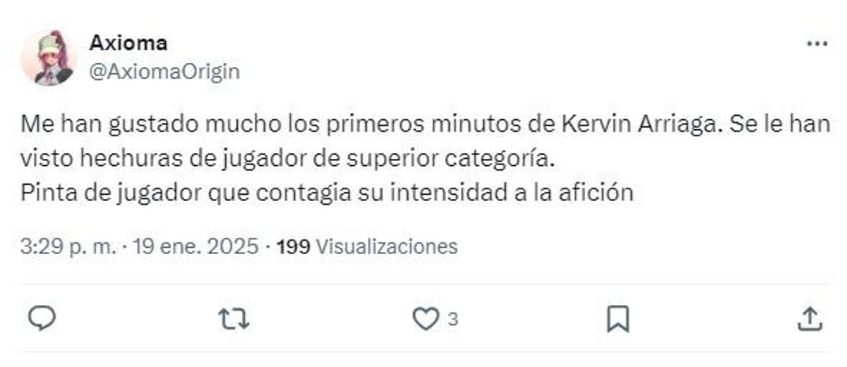 Lo que dice la afición de España sobre el debut de Kervin Arriaga con el Zaragoza; se rinden ante el hondureño: “es top”