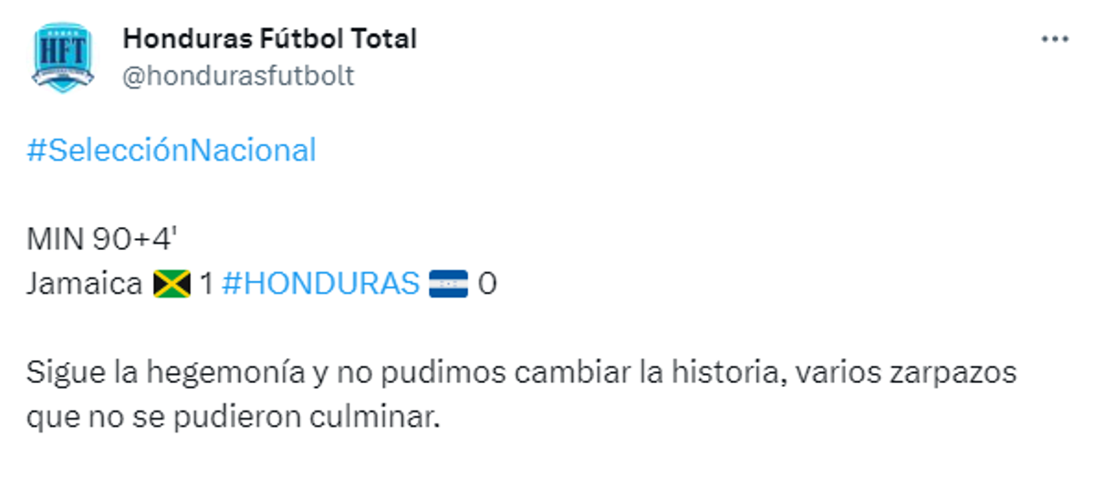 Así reaccionan los periodistas tras la nueva derrota de Honduras en Jamaica por la Liga de Naciones