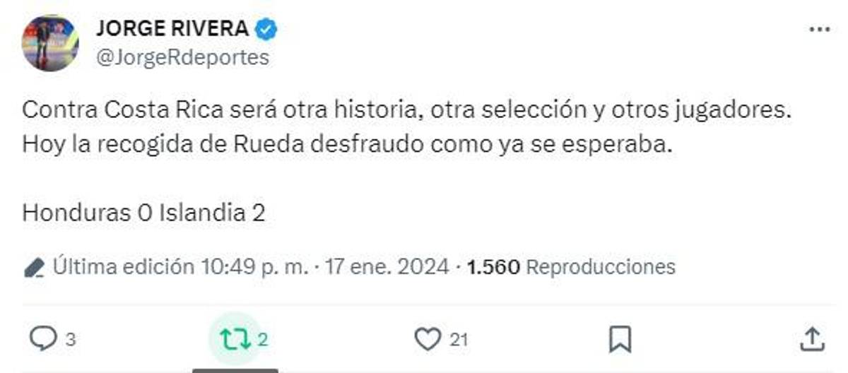 Lo que dicen los periodistas hondureños tras la derrota de la Selección Nacional ante Islandia: “¿Es en serio Buba?”