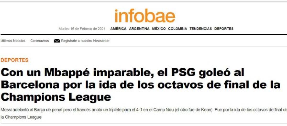'Penoso, desastroso, humillación”: la prensa mundial y sus duros titulares tras la goleada del PSG al Barcelona