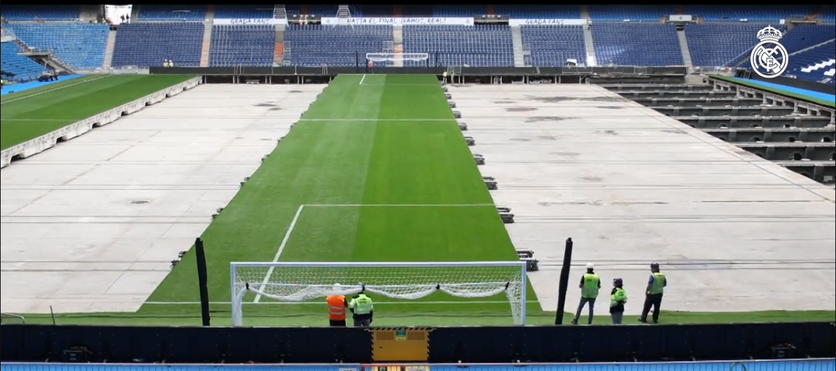 ¡Impresionante y de primer mundo! Así es el espectacular césped retráctil del nuevo Santiago Bernabéu, casa del Real Madrid