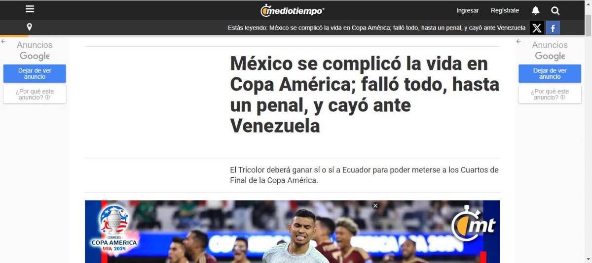 Destrozan a la Selección Mexicana de Fútbol: “Decepción nacional” y otros titulares de los medios aztecas