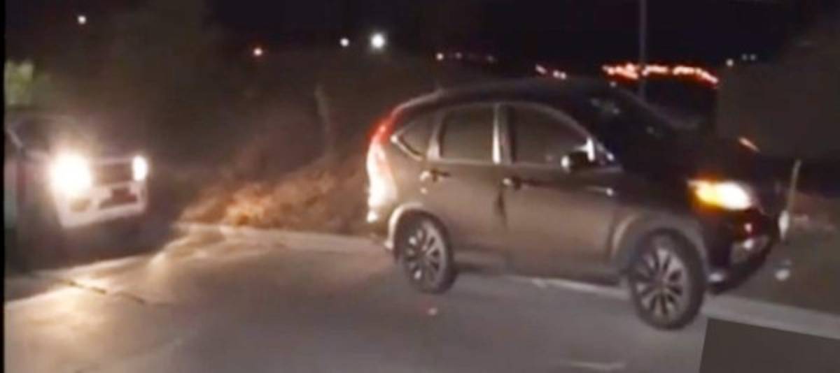 Así quedó el automóvil de Henry Figueroa tras sufrir atentado criminal en Tegucigalpa