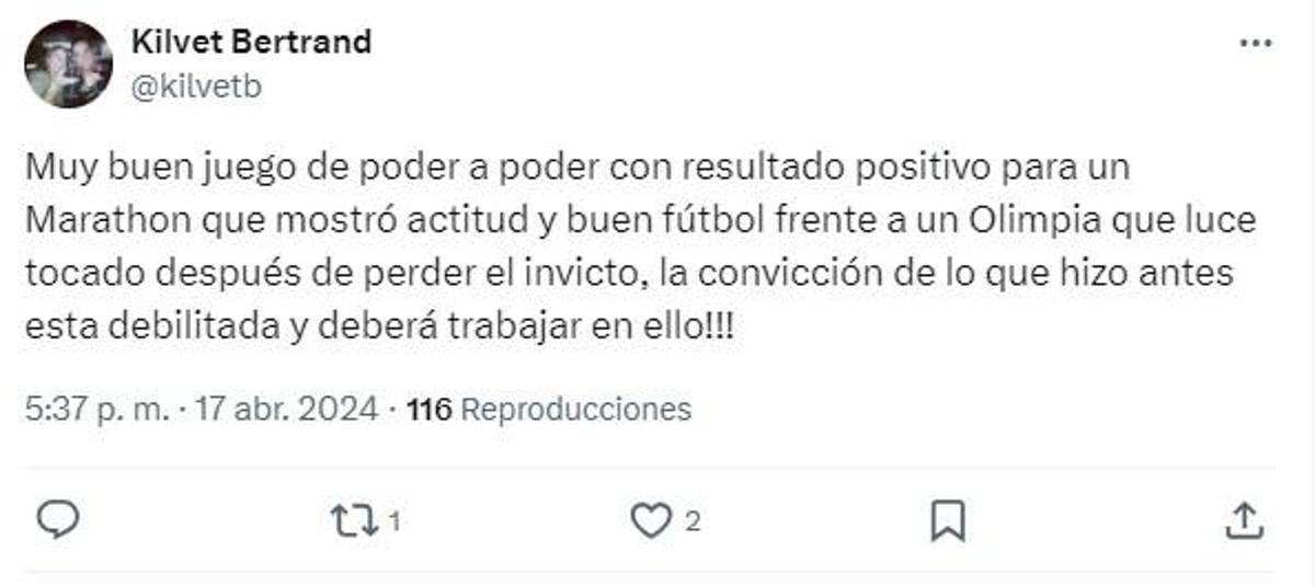 Lo que dicen del Olimpia tras sumar su segunda derrota consecutiva: “Se desinfló”; “no hay que hacer drama”