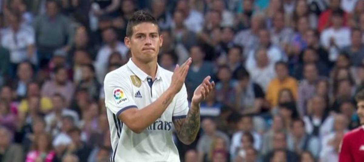 James Rodríguez se despide del Bernabéu llorando y entre aplausos