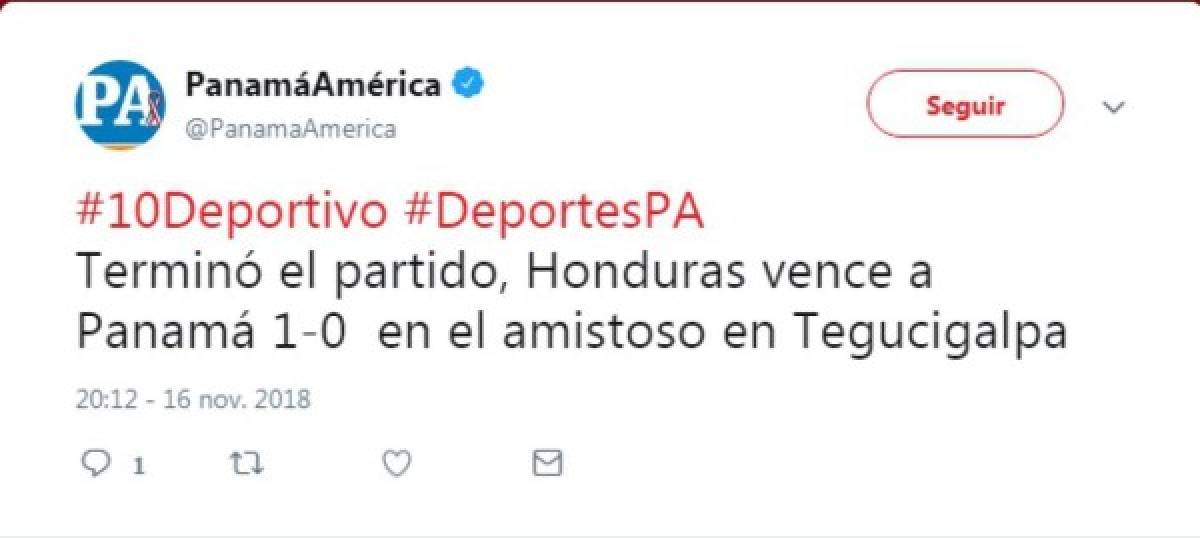 Así reaccionaron los medios panameños tras la derrota ante Honduras