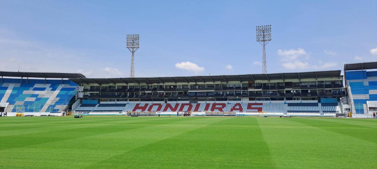 ¡Mesa de billar! Así luce la nueva cancha del Estadio Nacional Chelato Uclés: ¿la mejor grama de Centroamérica?