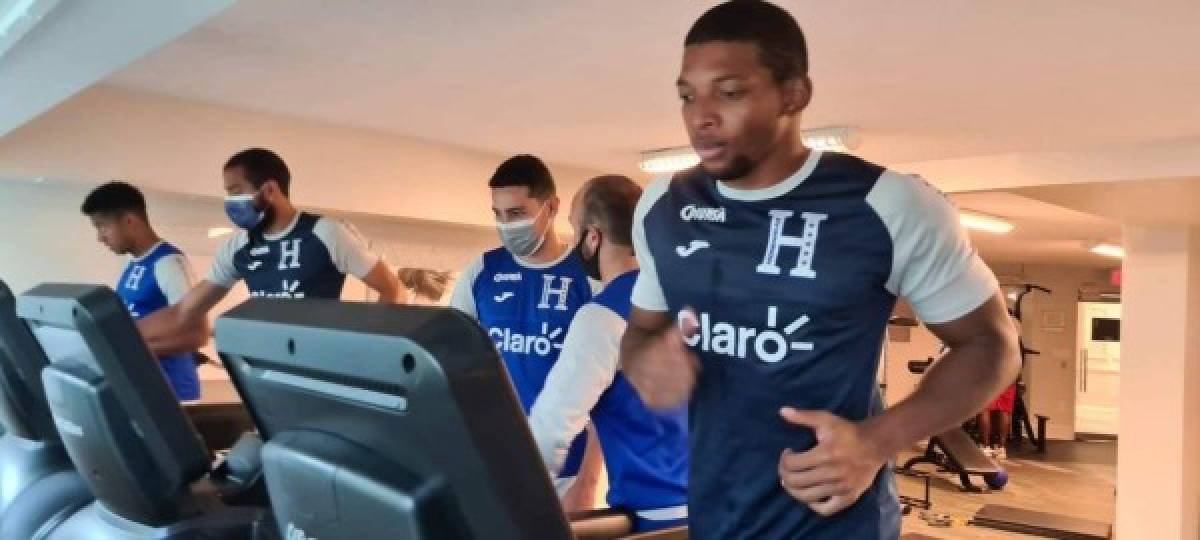 Trabajo de gimnasio y dos futbolistas de la 'H' entre 'algodones': así comenzó el día para la Selección de Honduras