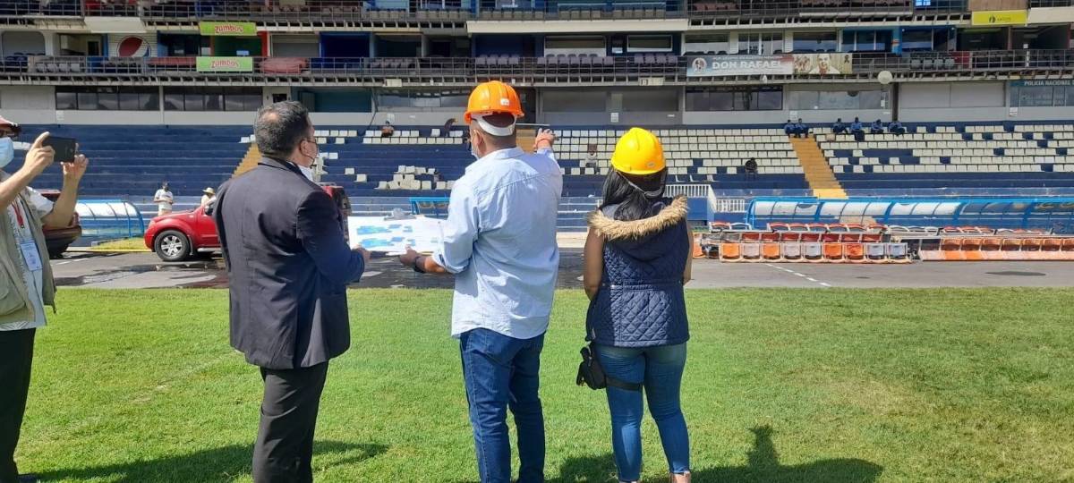 Maquillado y sin sillas: Así luce el estadio Nacional de Tegucigalpa previo a la toma de posesión de Xiomara Castro