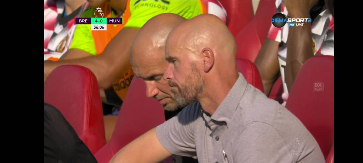 Terrible frustración: Así vivió Cristiano Ronaldo la goleada del Brentford al Manchester United; Bruno Fernandes quiso controlarlo