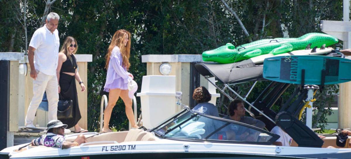 Bomba en Miami: Captan de nuevo a Shakira con el piloto Lewis Hamilton en un yate, ¿y Tom Cruise?