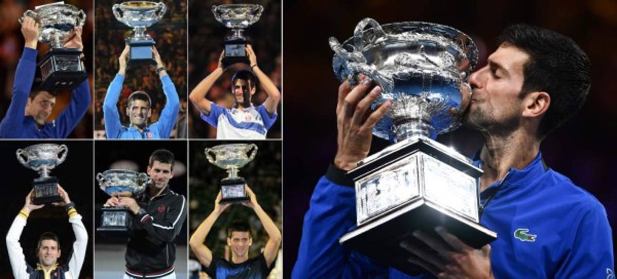 Las mejores imágenes de la paliza de Djokovic a Nadal en la final del Australian Open