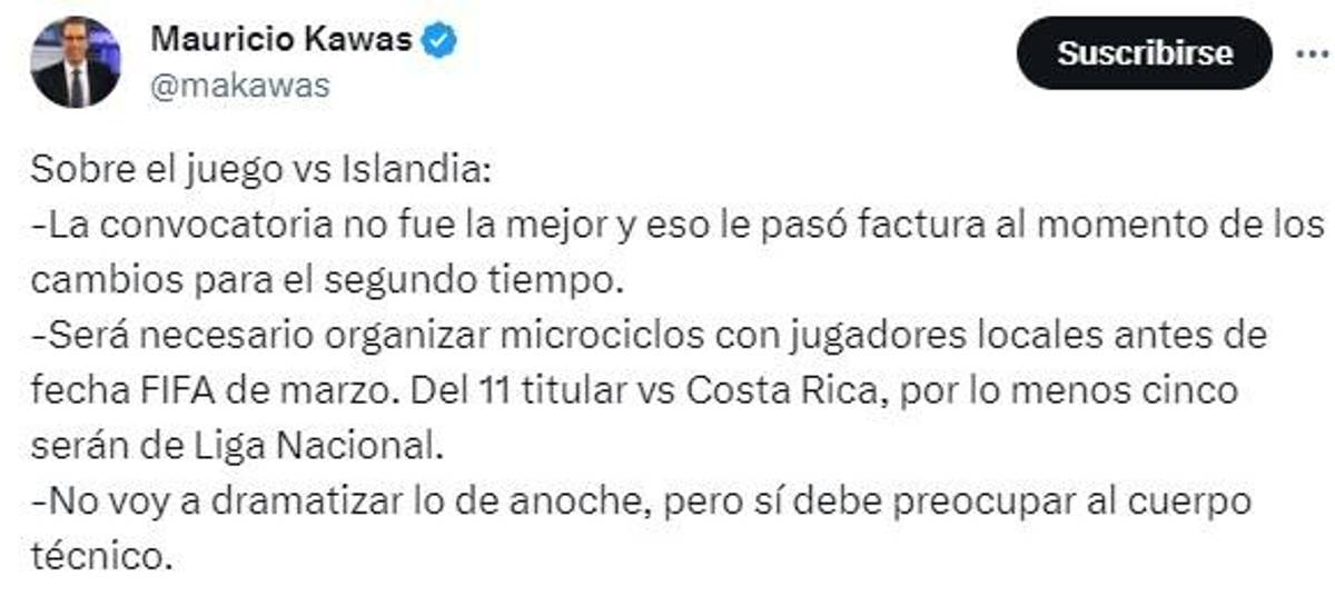 Lo que dicen los periodistas hondureños tras la derrota de la Selección Nacional ante Islandia: “¿Es en serio Buba?”