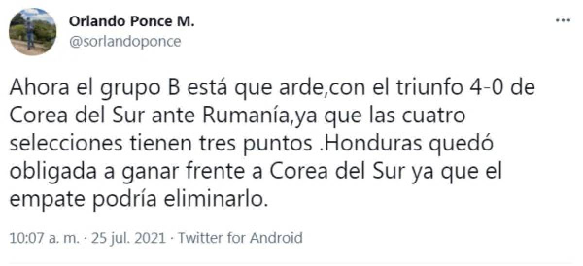 Periodistas reaccionan con el triunfo de Honduras en Tokio y lo que dicen en Nueva Zelanda: ''Una derrota desgarradora''