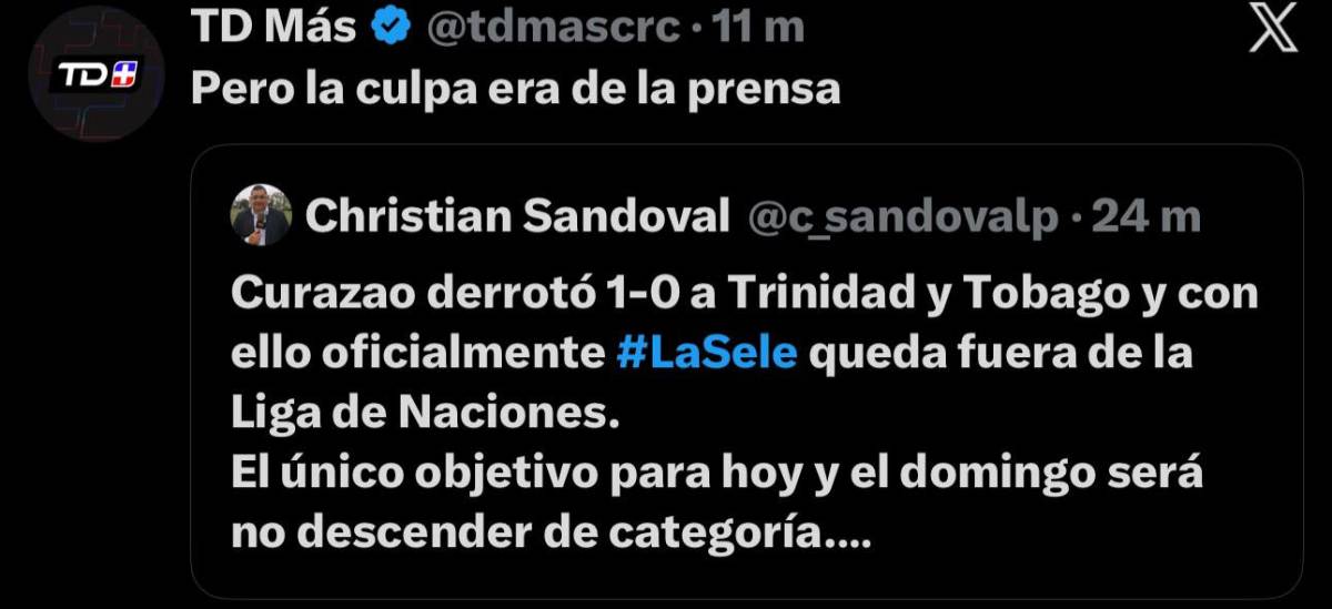 La peor de la historia: prensa reacciona al fracaso de Costa Rica en Nations League