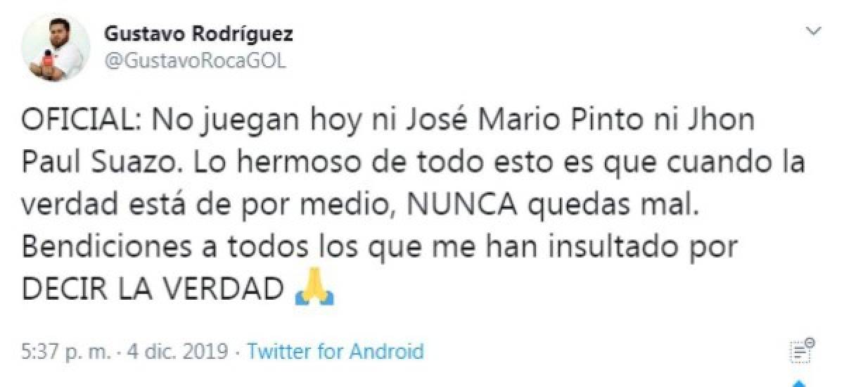 Lo que dijeron los periodistas de Honduras sobre la polémica Pinto-Olimpia