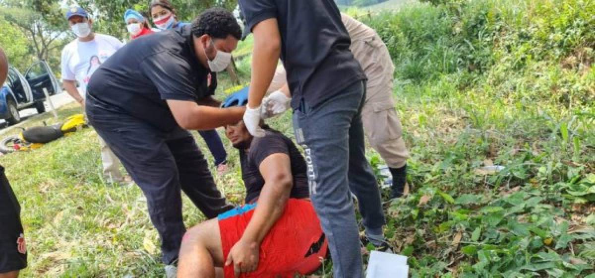 Gesto humano de médicos del Vida: se bajaron del autobús y atendieron a personas heridas en accidente