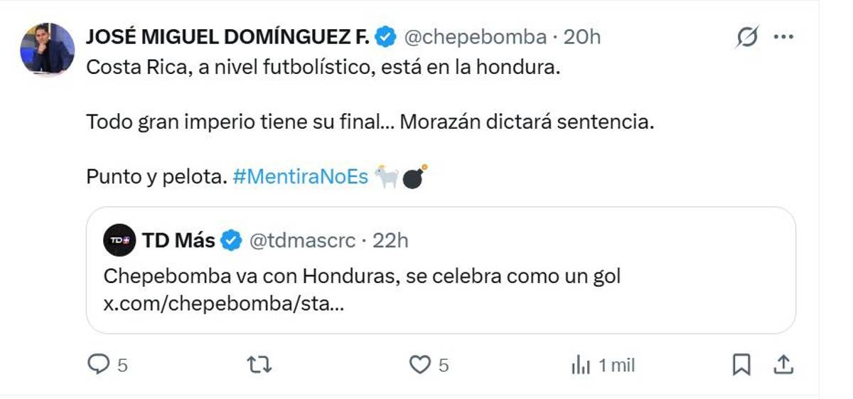 ChepeBomba dio su pronóstico del Honduras vs Costa Rica en eliminatoria y ticos rezan por futbolista lesionado: Kendal Waston tiene 52 goles