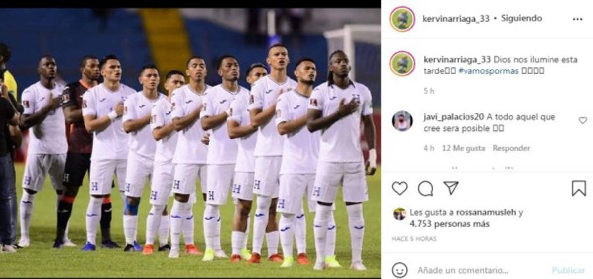 ¡De rodillas y encomendados a Dios! Los mensajes de los jugadores de Honduras antes de enfrentar a México