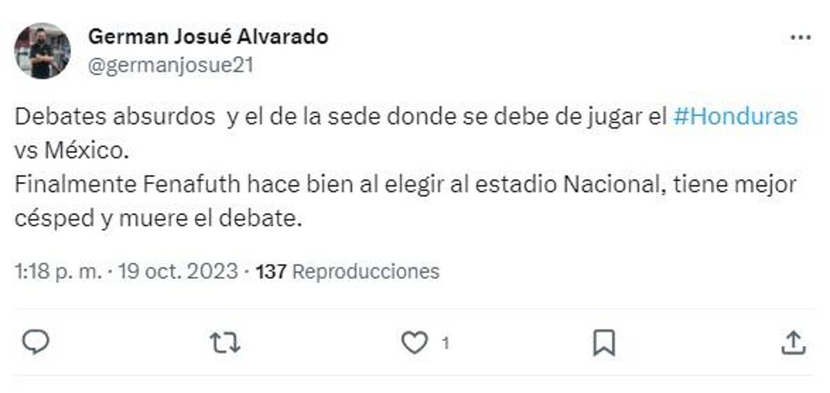 Lo que dicen los periodistas de Honduras sobre la decisión de jugar ante México en el estadio Nacional: “Es la mejor cancha y punto”